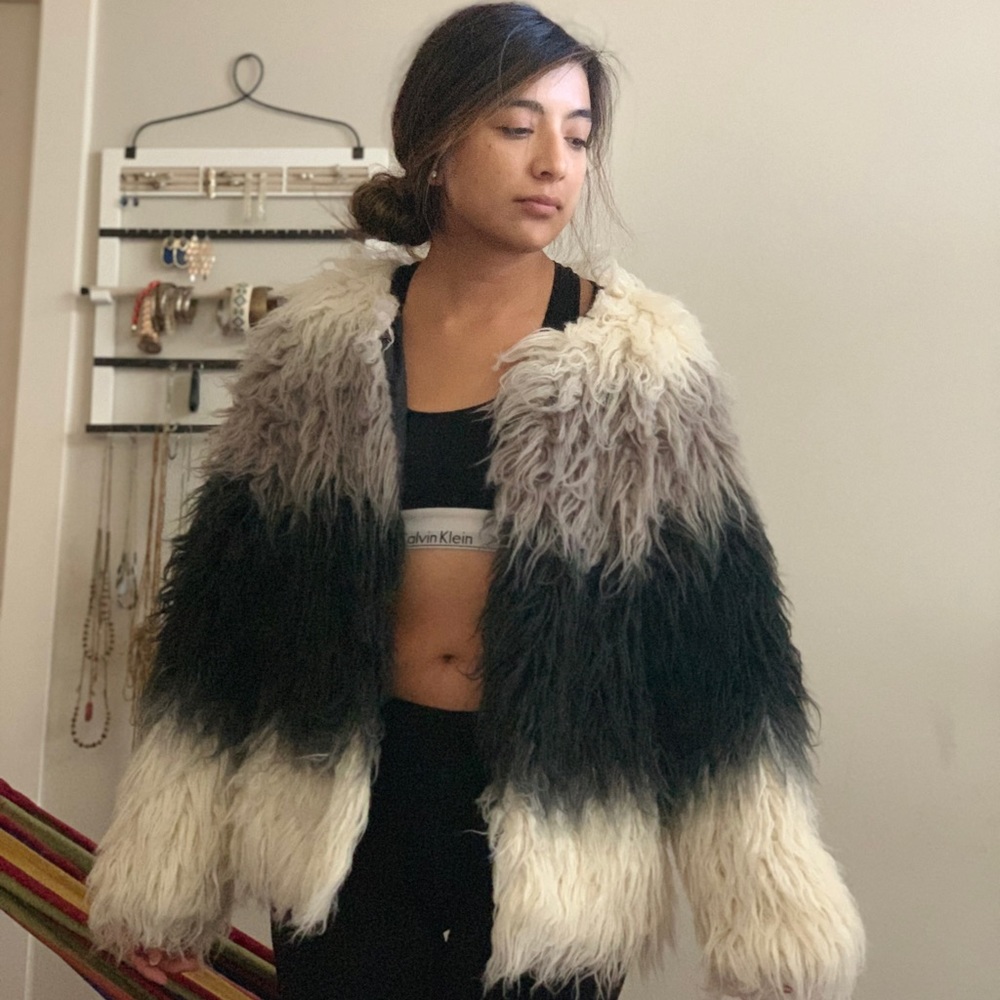 faux fur coat